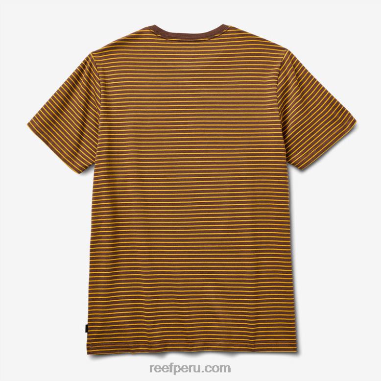 camiseta rumson de manga corta a rayas tambor de lluvia 0RZL2600 hombres Reef