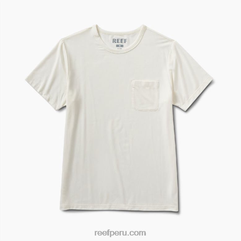 camiseta smith de punto con bolsillo y manga corta malvavisco 0RZL2610 hombres Reef