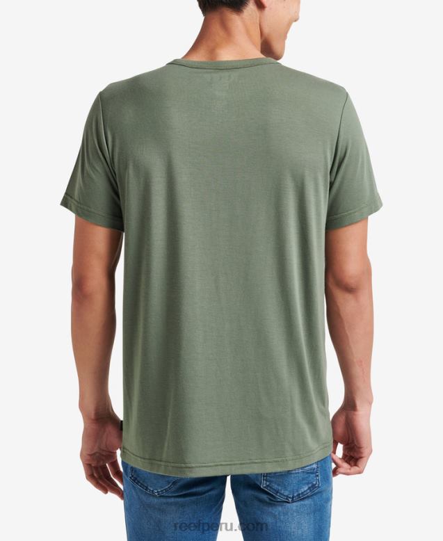 camiseta smith de punto con bolsillo y manga corta tomillo verde 0RZL2588 hombres Reef