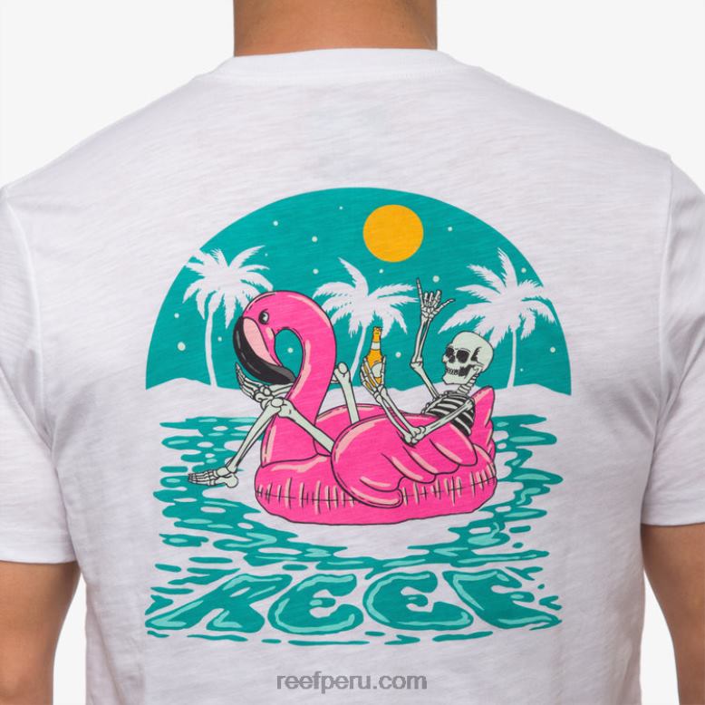 flotar en camiseta de manga corta blanco brillante 0RZL2576 hombres Reef