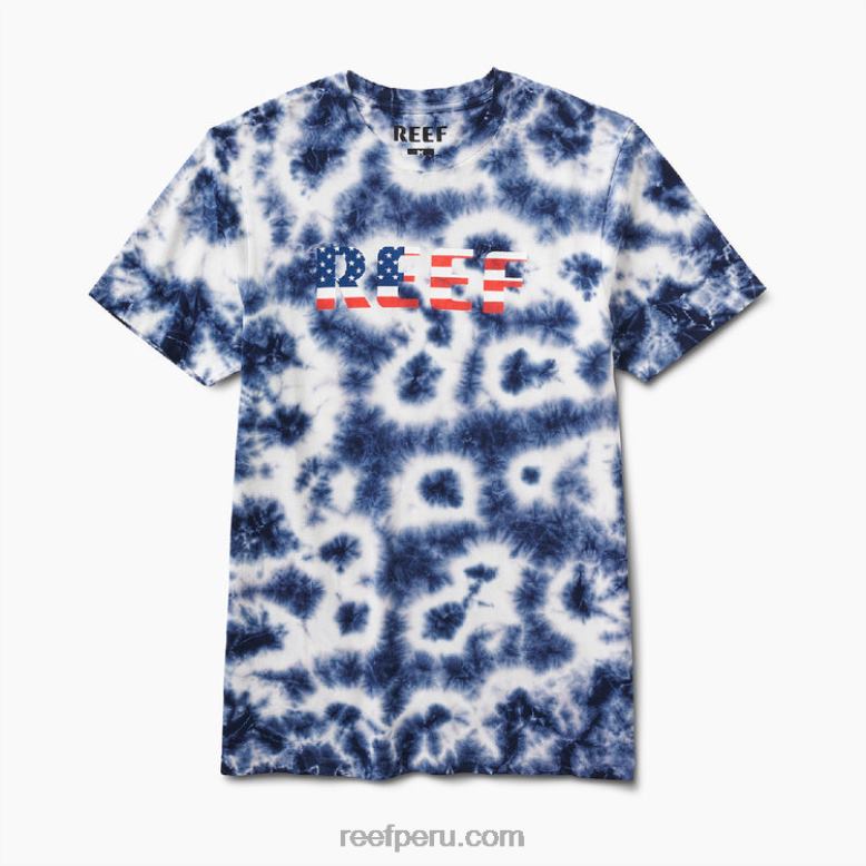 medir camiseta de manga corta insignia nube azul 0RZL2596 hombres Reef
