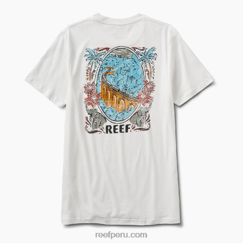 playera de manga corta aventura malvavisco 0RZL2555 hombres Reef