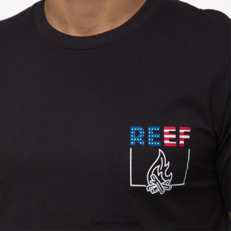 playera de manga corta boom boom caviar 0RZL2580 hombres Reef
