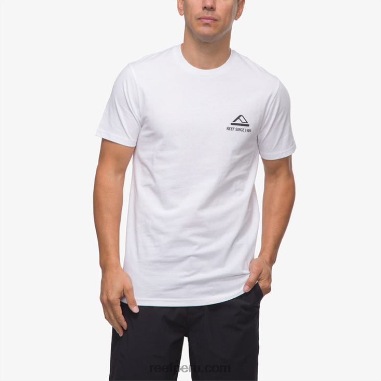 playera de manga corta cardwick blanco brillante 0RZL2570 hombres Reef