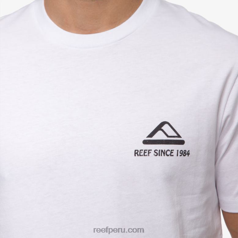playera de manga corta cardwick blanco brillante 0RZL2570 hombres Reef