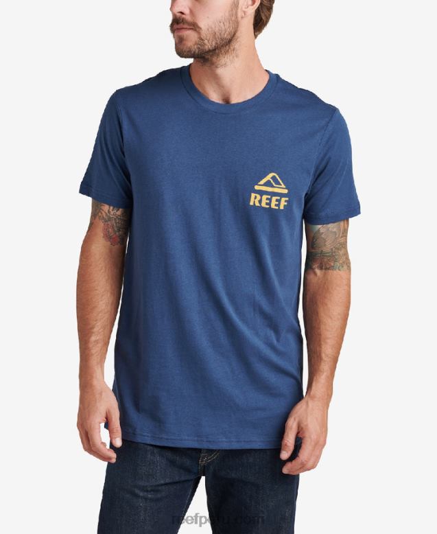 playera de manga corta de depredador insignia azul 0RZL2631 hombres Reef