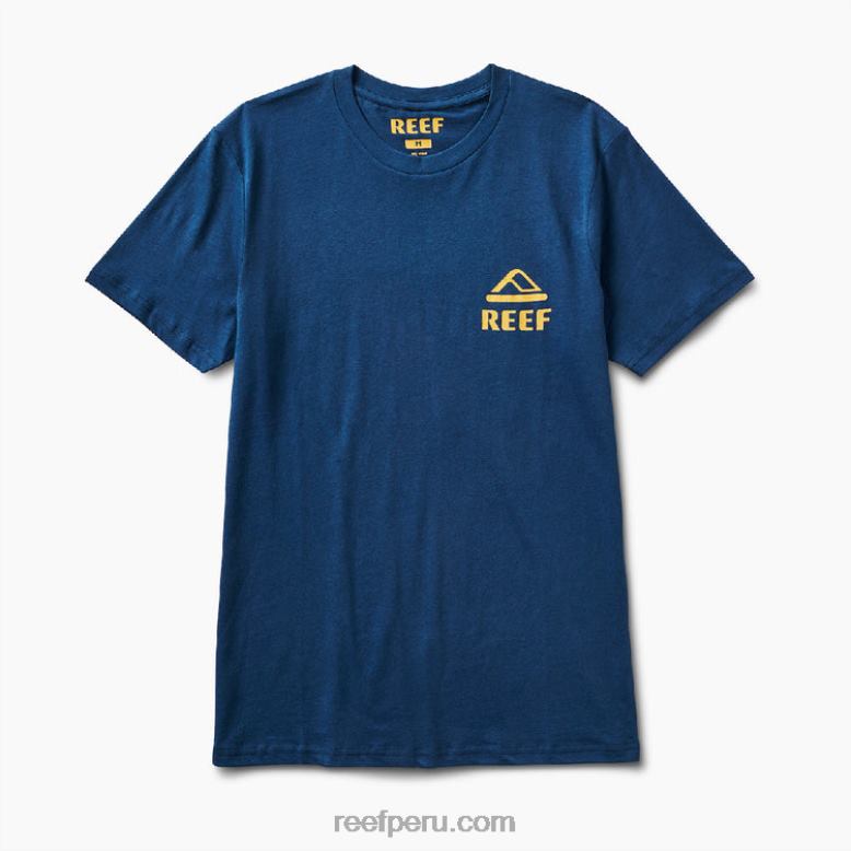 playera de manga corta de depredador insignia azul 0RZL2631 hombres Reef