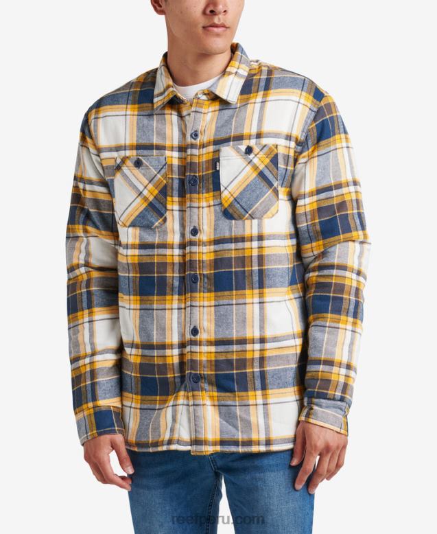 chamarra de manga larga hickman azul índigo 0RZL2730 hombres Reef
