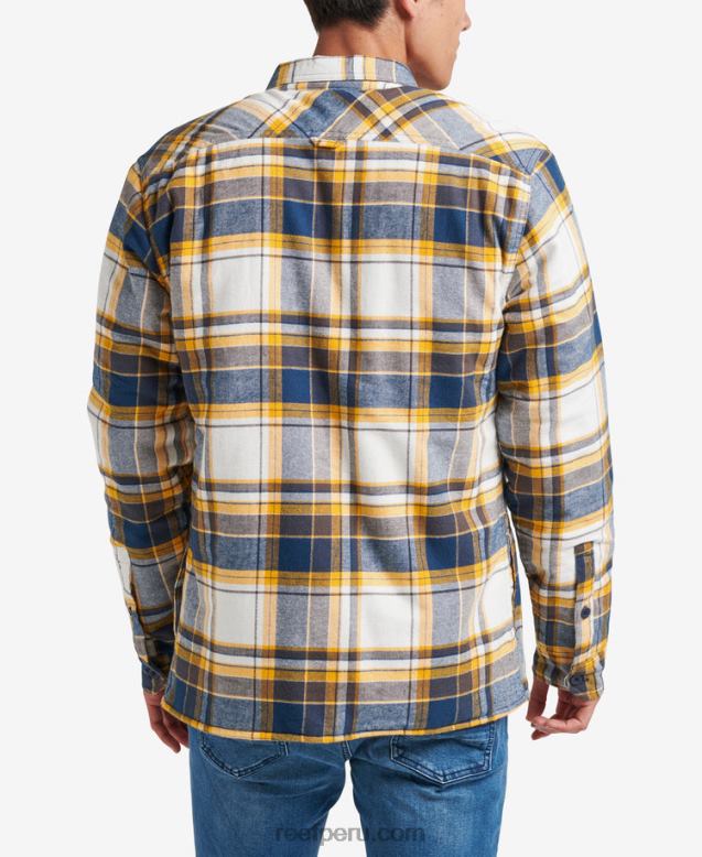 chamarra de manga larga hickman azul índigo 0RZL2730 hombres Reef