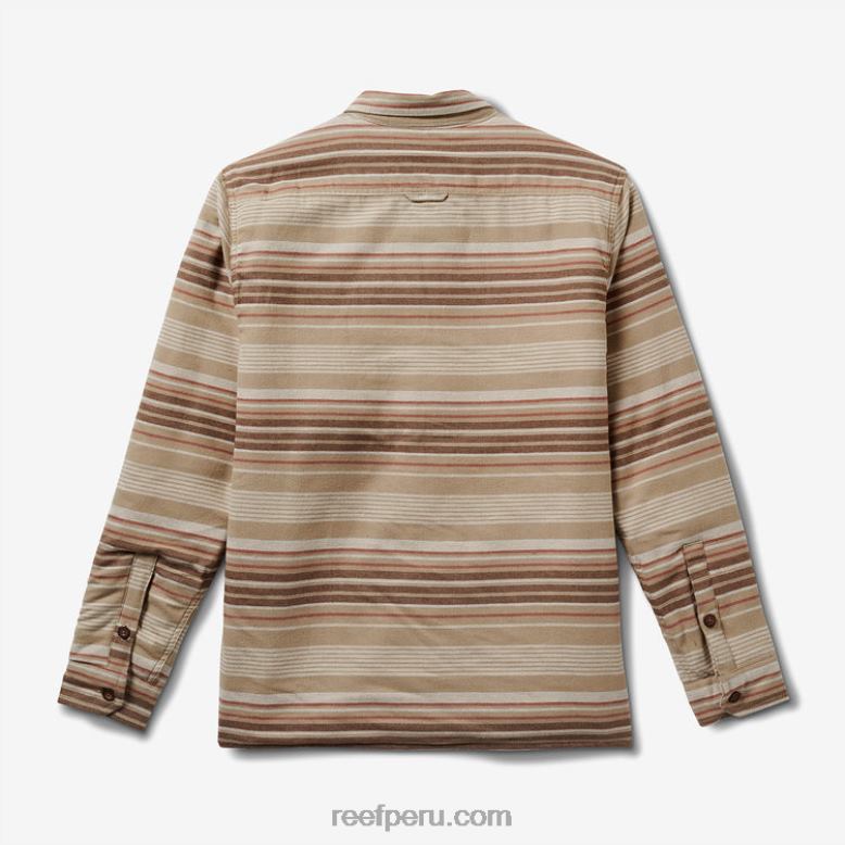 chamarra sherpa manga larga toro leche de almendras 0RZL2590 hombres Reef