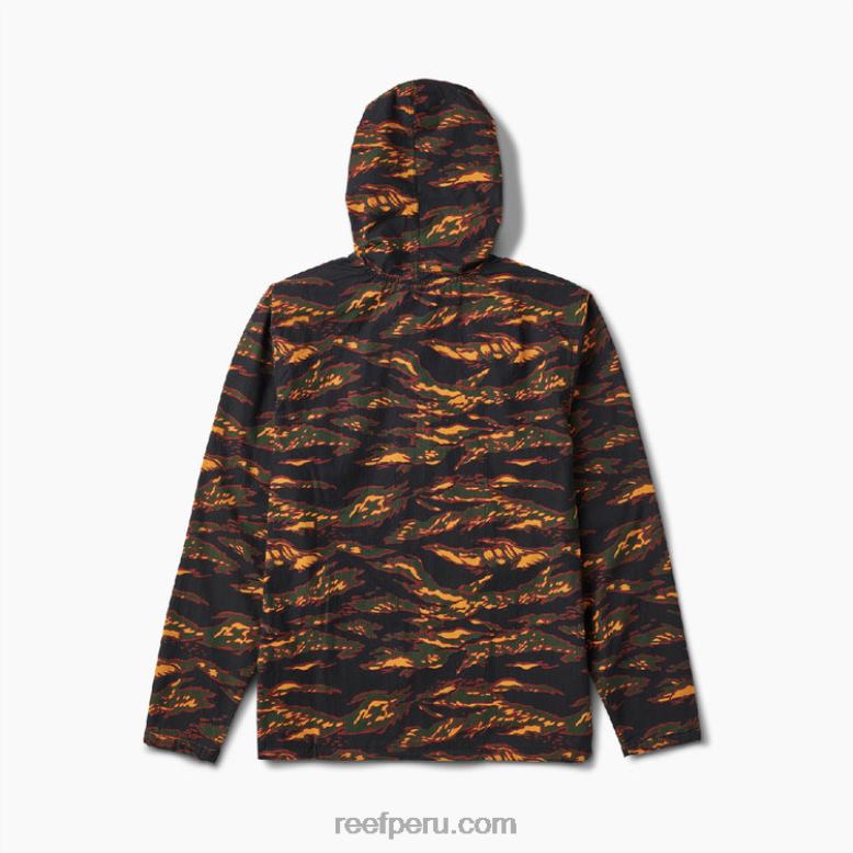 chaqueta hensler con media cremallera camuflaje 0RZL2745 hombres Reef