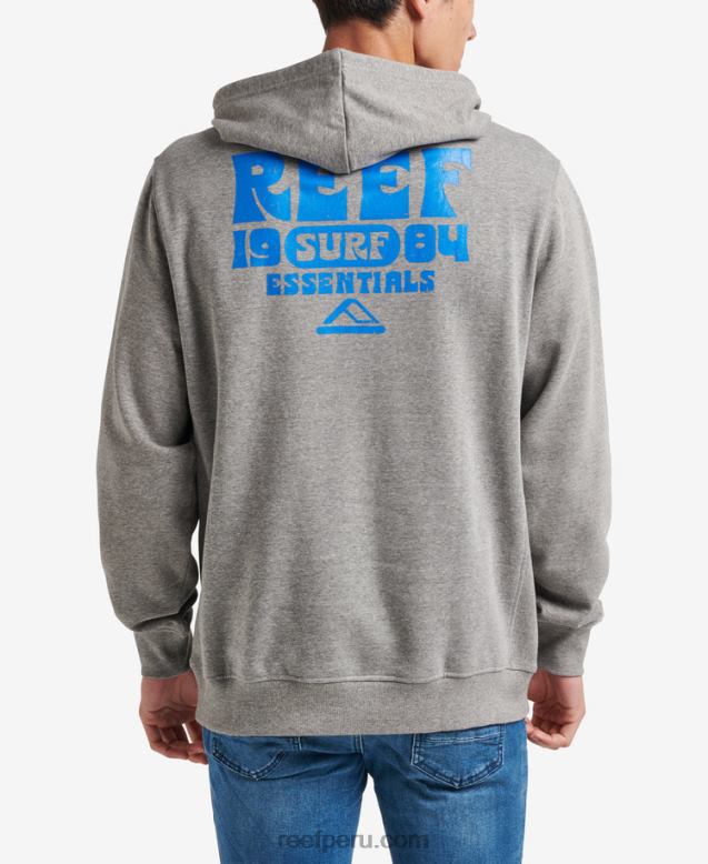 carland sudadera con capucha gris acero 0RZL2743 hombres Reef
