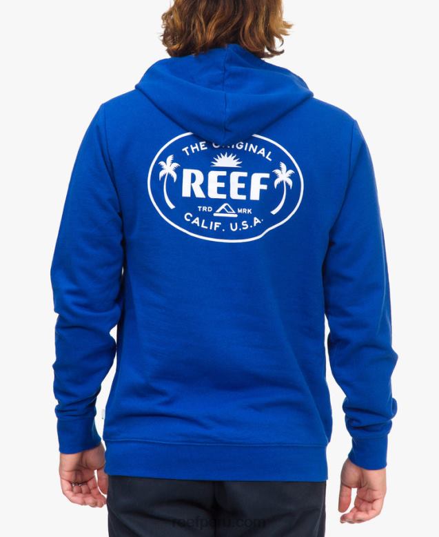 fraser sudadera con capucha azul cobalto 0RZL2742 hombres Reef
