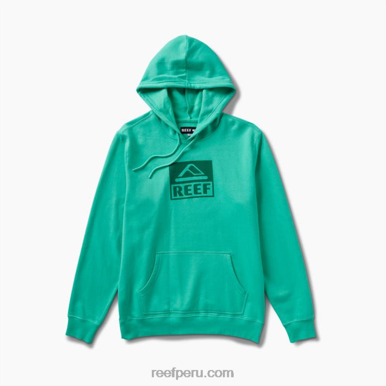 línea de base sudadera con capucha verde electrico 0RZL2738 hombres Reef