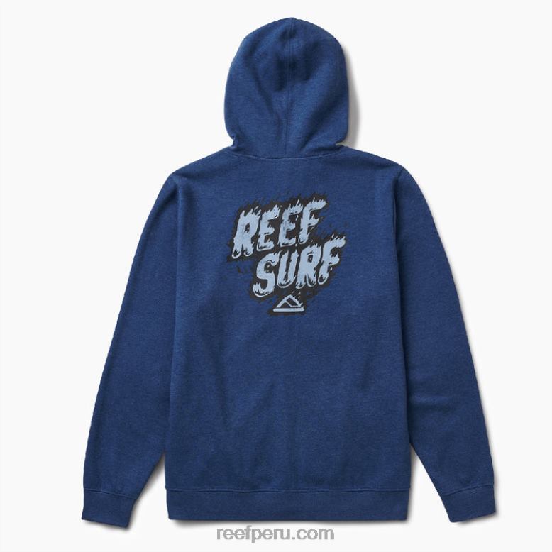 sudadera con capucha nelson insignia azul 0RZL2741 hombres Reef