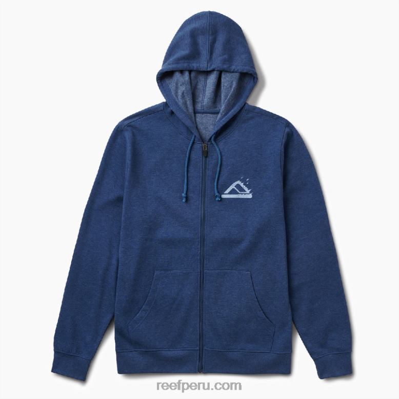 sudadera con capucha nelson insignia azul 0RZL2741 hombres Reef
