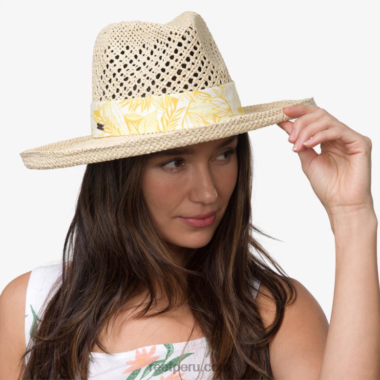 sombrero de paja de hiedra paja 0RZL2299 mujer Reef