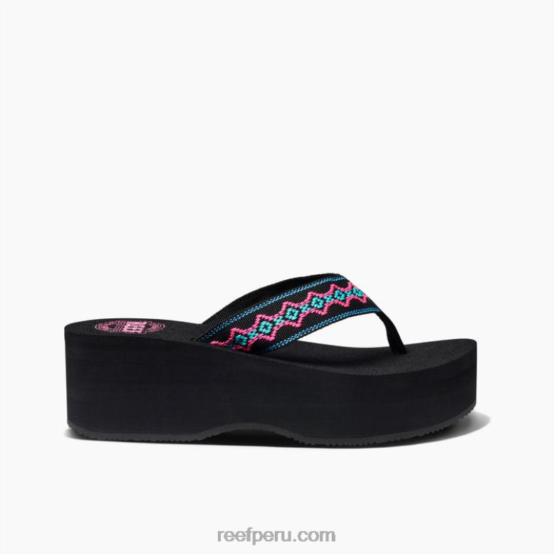 Sandy hola negro/malibú 0RZL252 mujer Reef