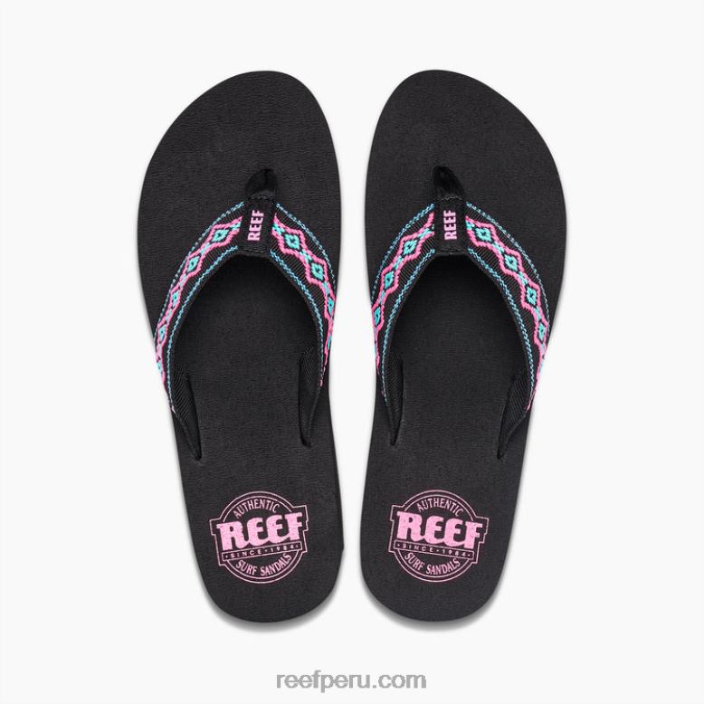 Sandy hola negro/malibú 0RZL252 mujer Reef