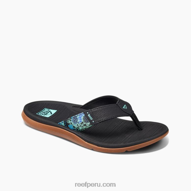 Santa Ana negro multi 0RZL2159 mujer Reef