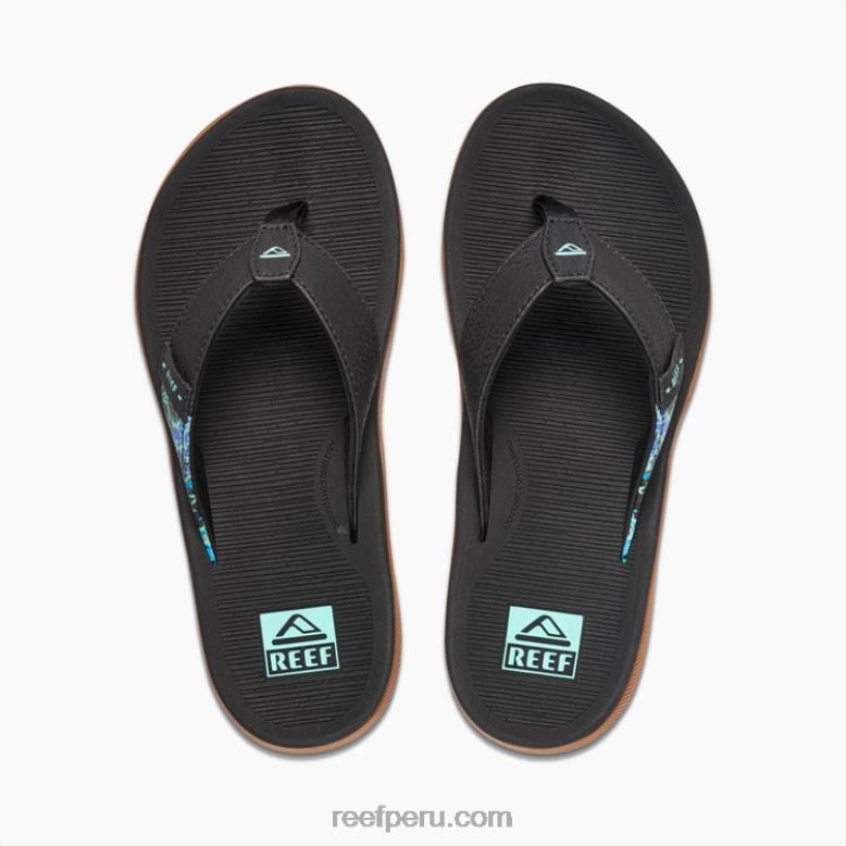 Santa Ana negro multi 0RZL2159 mujer Reef