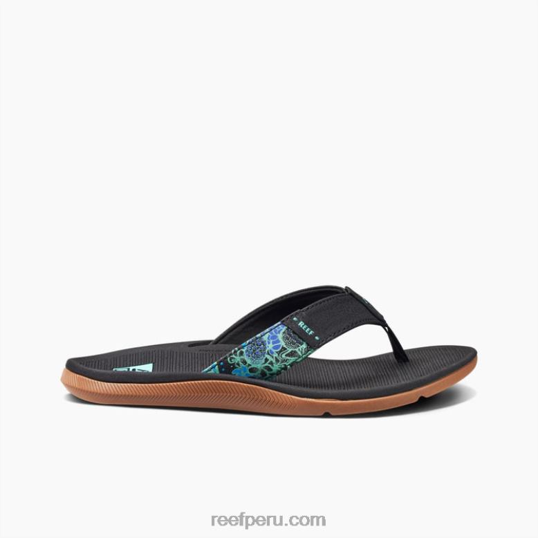 Santa Ana negro multi 0RZL2159 mujer Reef