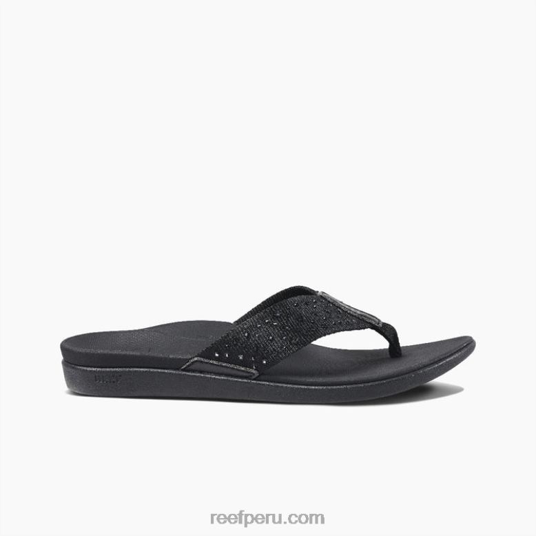 arrecife orto joyas negro 0RZL297 mujer