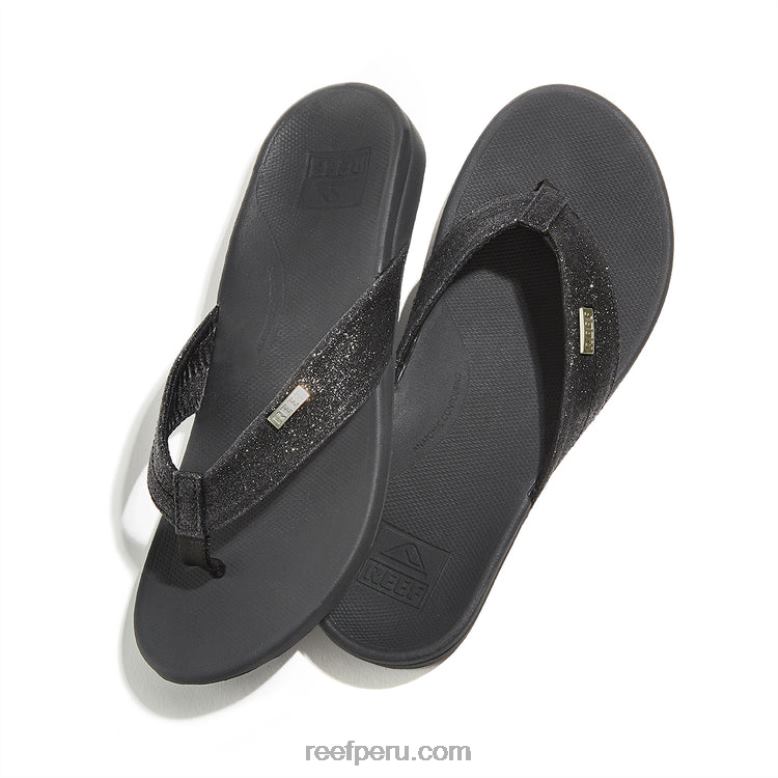 arrecife orto-resorte brillo negro/negro 0RZL243 mujer