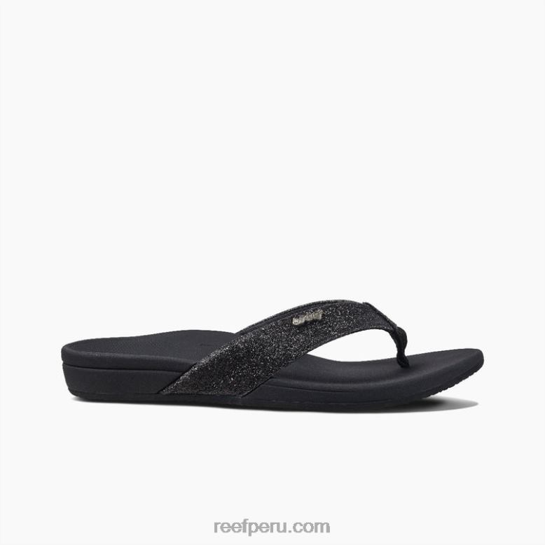 arrecife orto-resorte brillo negro/negro 0RZL243 mujer