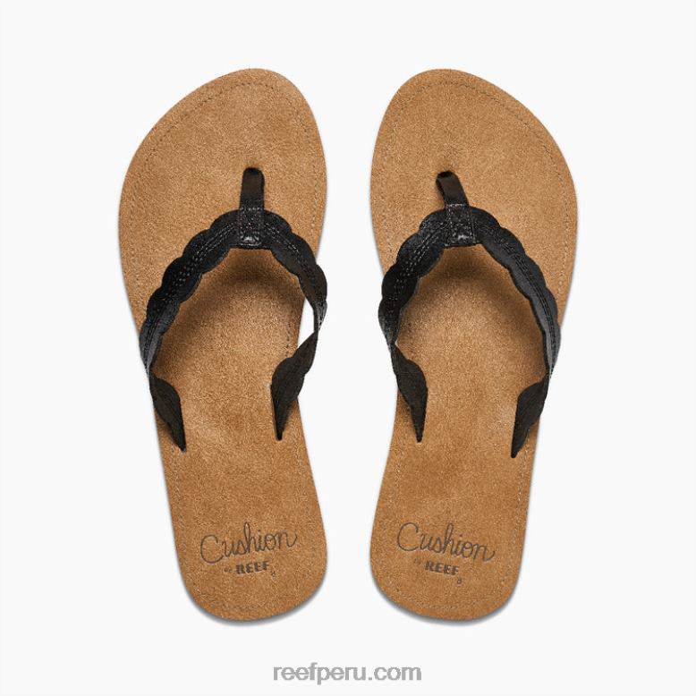cojín celine negro/tostado 0RZL288 mujer Reef