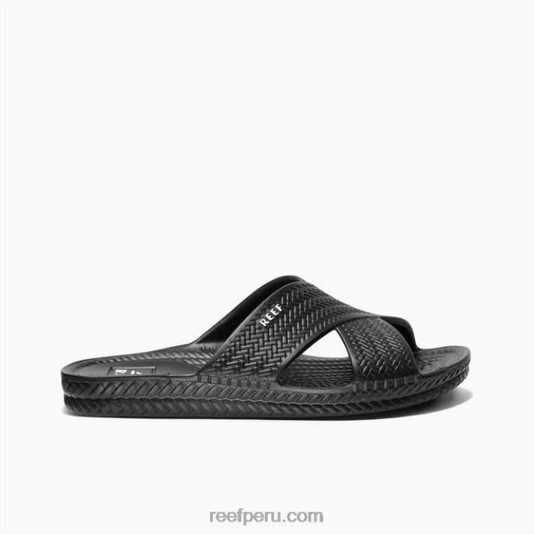 agua x tobogán negro 0RZL235 mujer Reef