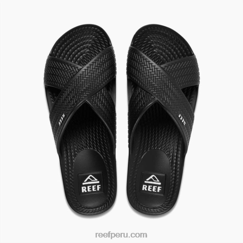 agua x tobogán negro 0RZL235 mujer Reef