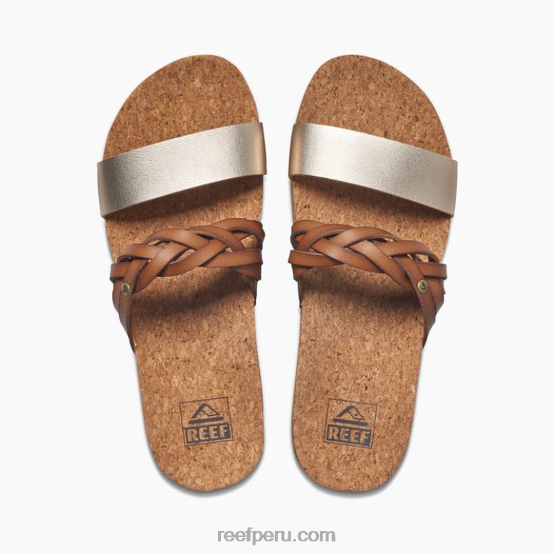 cojín vista hi twist bronceado/champán 0RZL2146 mujer Reef