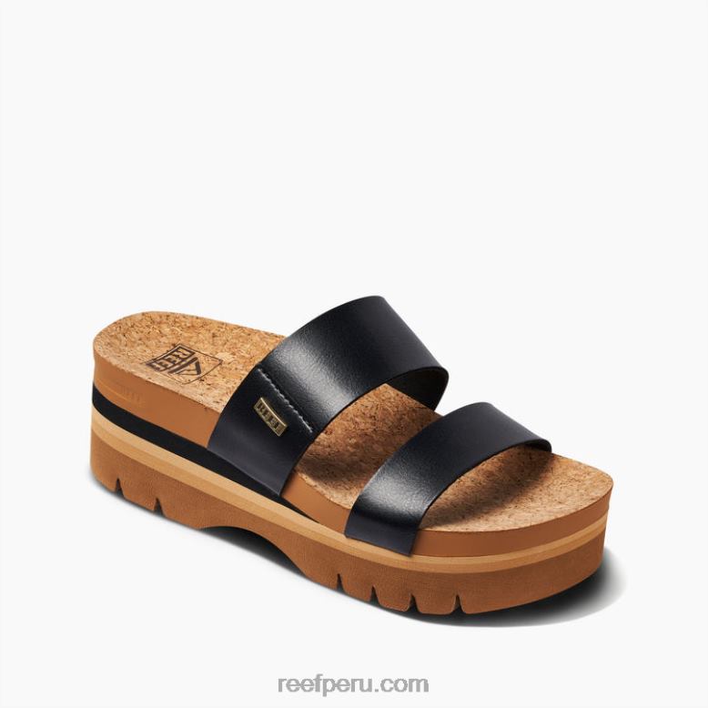cojín vista superior negro 0RZL274 mujer Reef