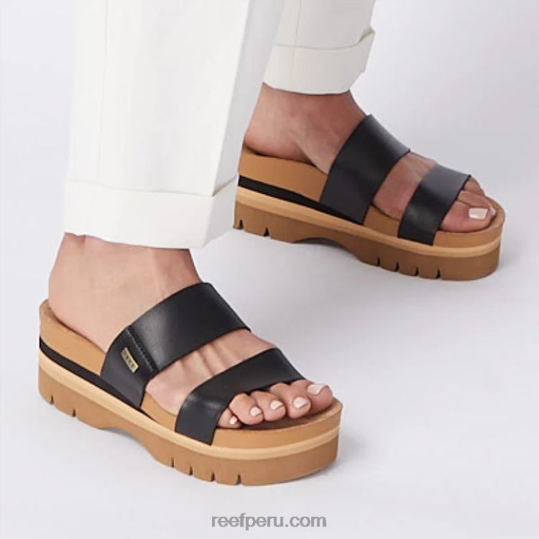 cojín vista superior negro 0RZL274 mujer Reef