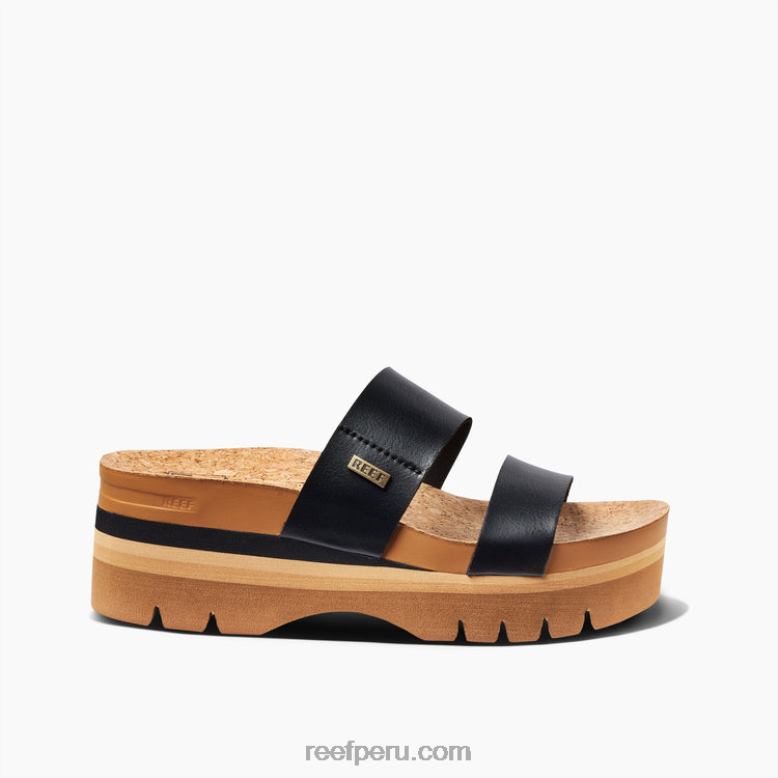 cojín vista superior negro 0RZL274 mujer Reef