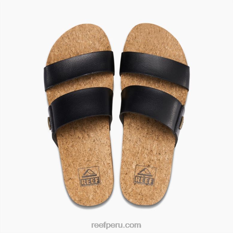 cojín vista superior negro 0RZL274 mujer Reef