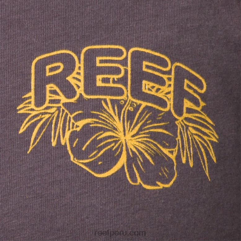 camiseta belina de manga corta gris 0RZL2278 mujer Reef