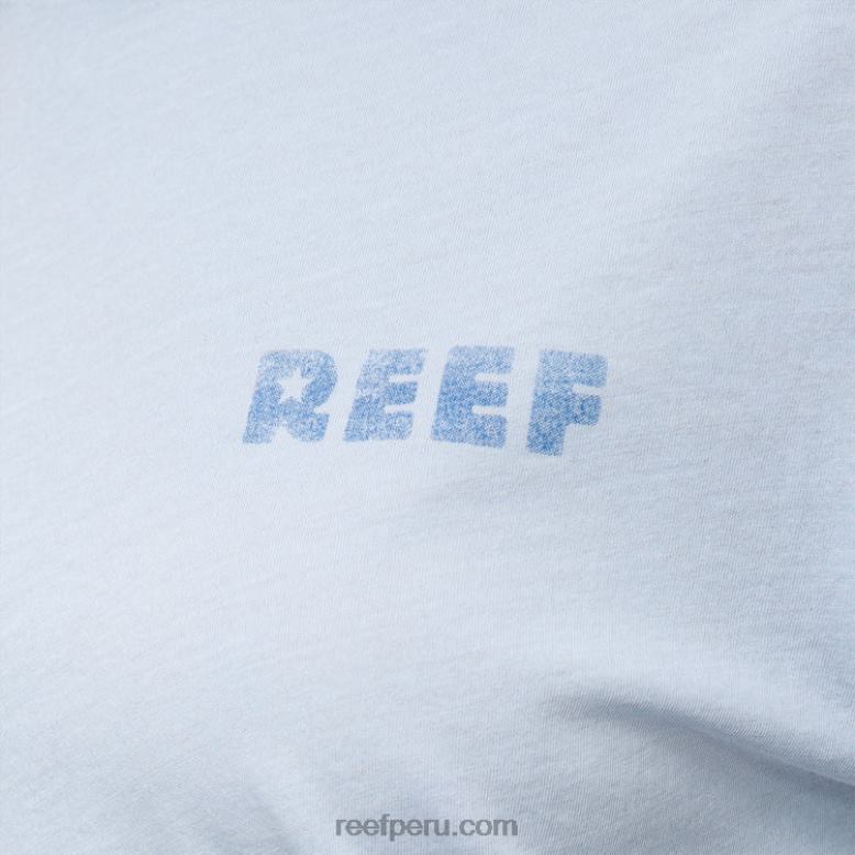 camiseta corta de manga corta con fuente ruta aérea 0RZL2269 mujer Reef