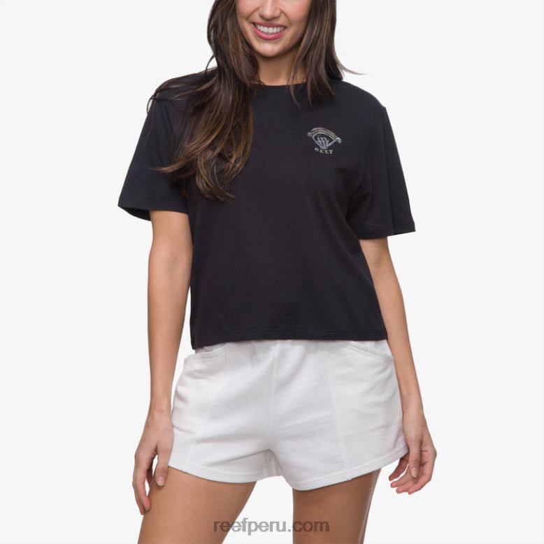 camiseta corta de manga corta en algún lugar caviar 0RZL2270 mujer Reef