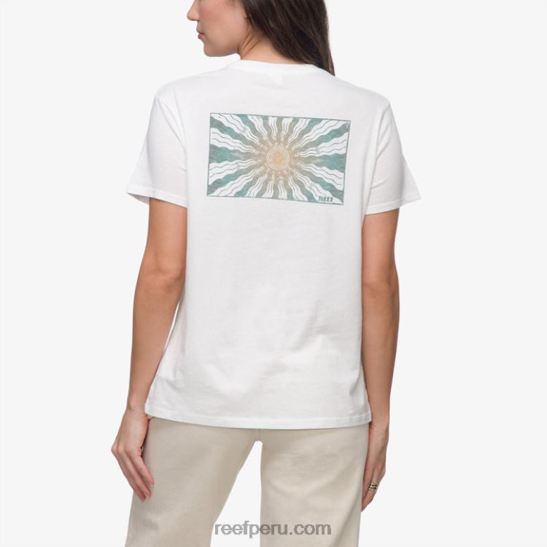 camiseta de manga corta ayesunrays blanco brillante 0RZL2265 mujer Reef