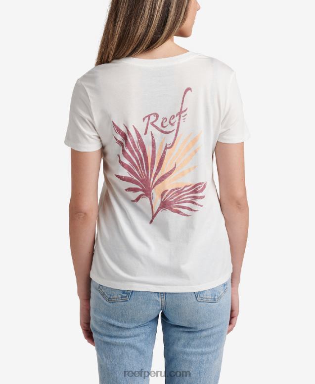 camiseta de manga corta con flores malvavisco 0RZL2284 mujer Reef