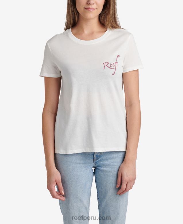 camiseta de manga corta con flores malvavisco 0RZL2284 mujer Reef