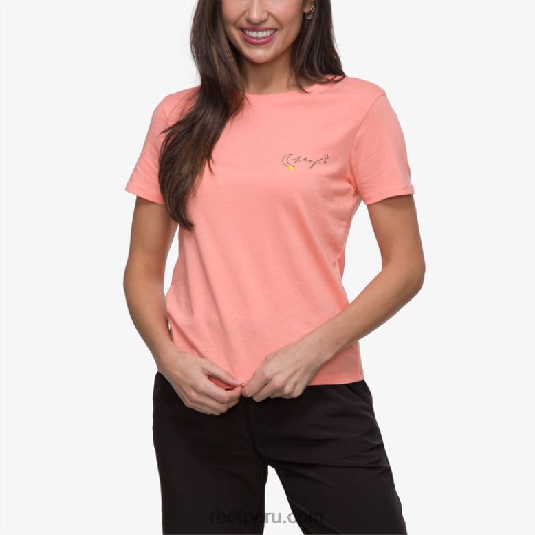 camiseta de manga corta con marco flor del desierto 0RZL2266 mujer Reef