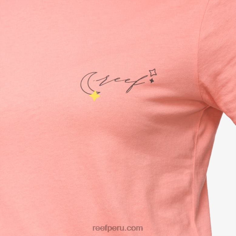 camiseta de manga corta con marco flor del desierto 0RZL2266 mujer Reef