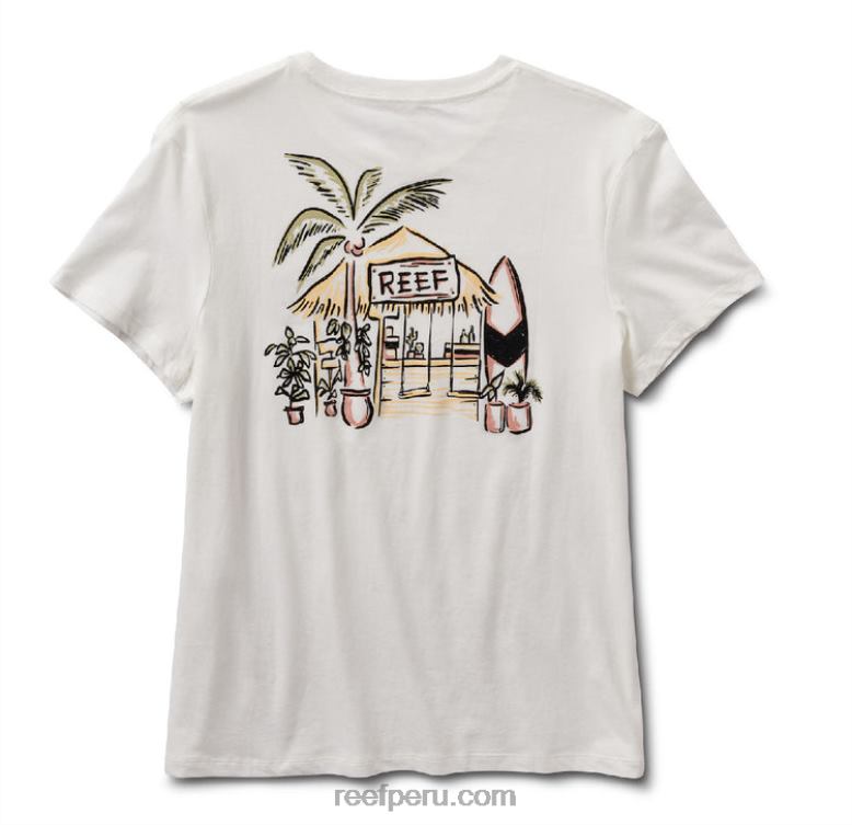 camiseta de manga corta shacktime malvavisco 0RZL2280 mujer Reef