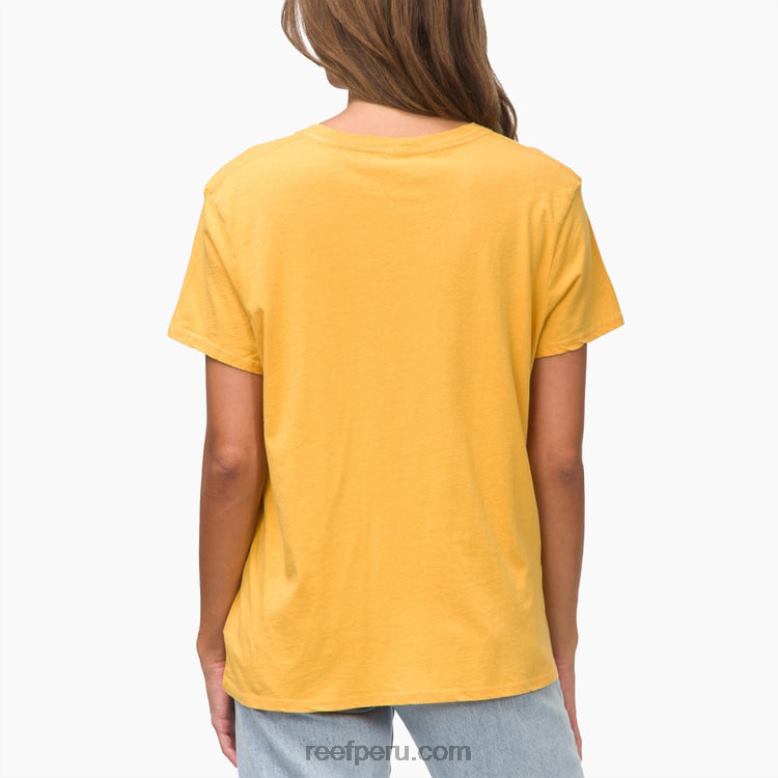 camiseta de manga corta tony miel de oro 0RZL2267 mujer Reef