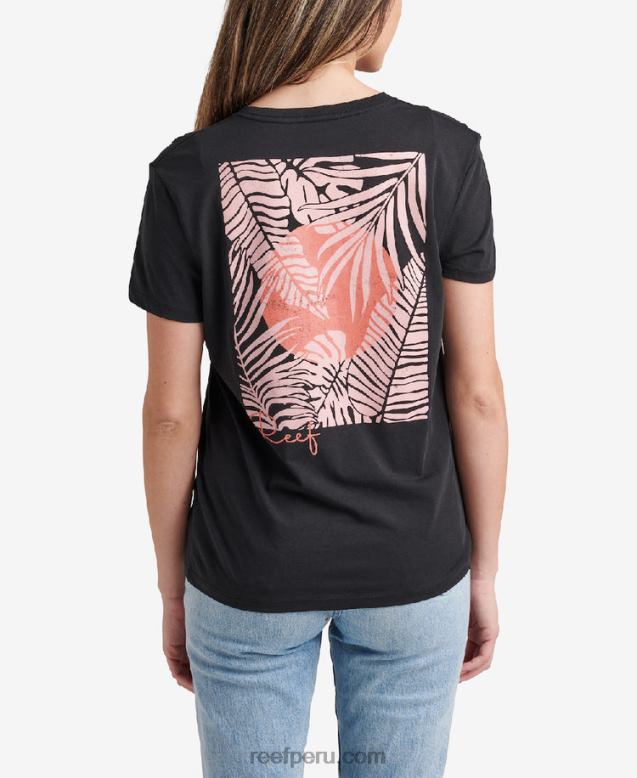 camiseta holgada de manga corta apilada caviar 0RZL2281 mujer Reef