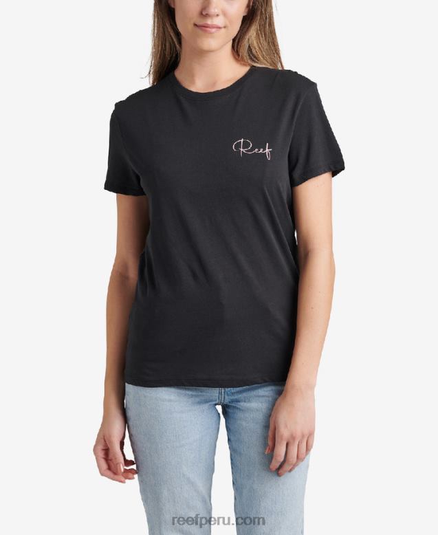 camiseta holgada de manga corta apilada caviar 0RZL2281 mujer Reef