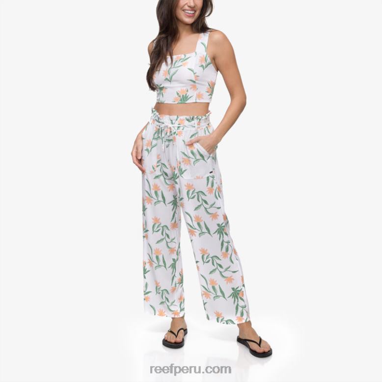 pantalón paperbag esperanza blanco brillante 0RZL2291 mujer Reef
